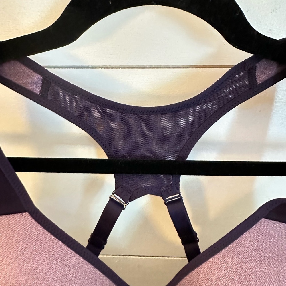 NIKE Pro rival high support purple racerback athletic running yoga bra NWT 32 D - Picture 5 of 12